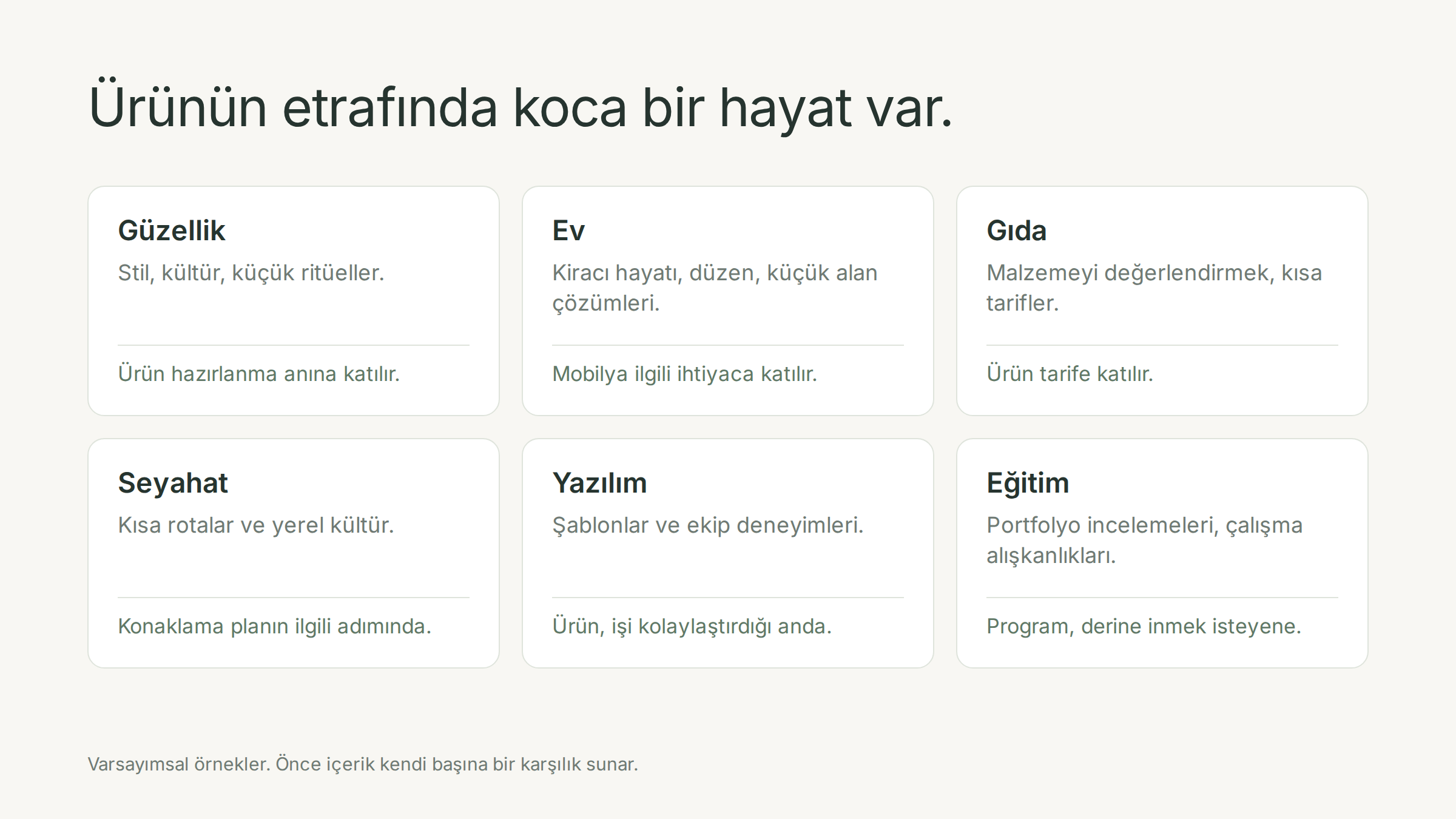Sektör örnekleri